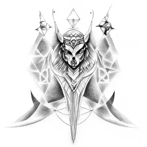 Design A Tattoo That Combines Elements Of Greek Mythology And Heavy Metal Music In A Dotwork Style