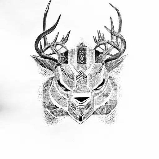 Black Panter And Deer