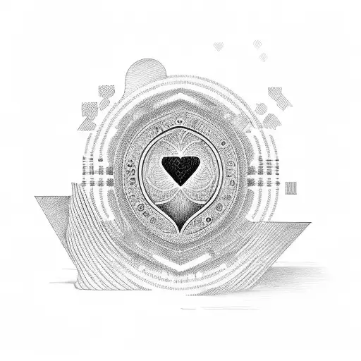 Heart Beat Lines With The Word Money In Between The Lines