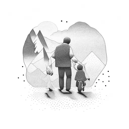 Father And Children Minimal