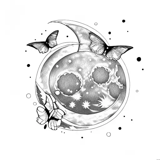 Moon Butterflys And The Words I Love You To The Moon And Back