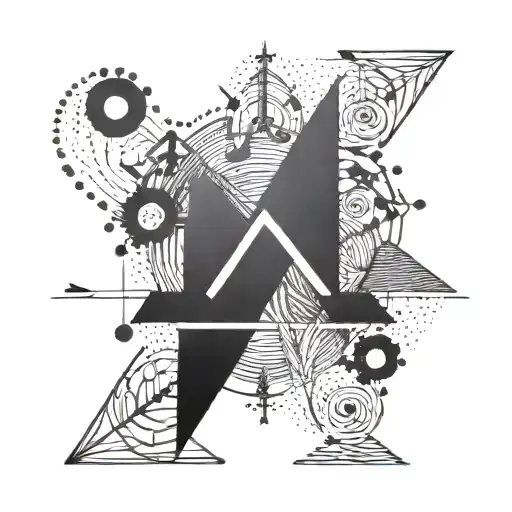 A Tattoo Of A Finance-related Symbol Or Graph