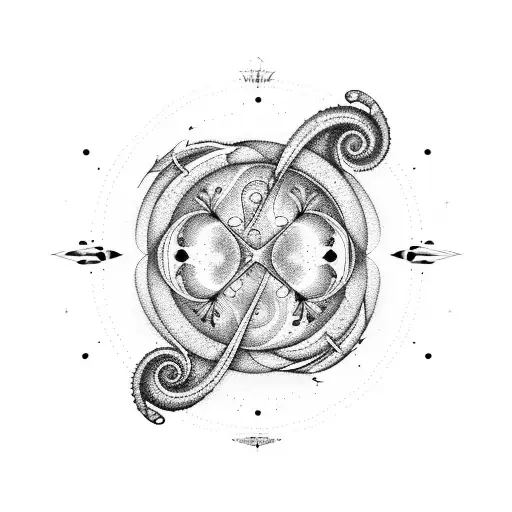 A Mesmerizing Pisces Constellation Formed By Musical Notes