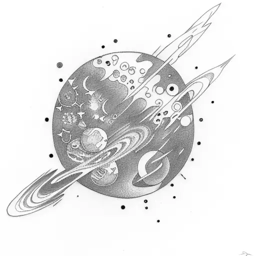 Planets And Floral And Friends