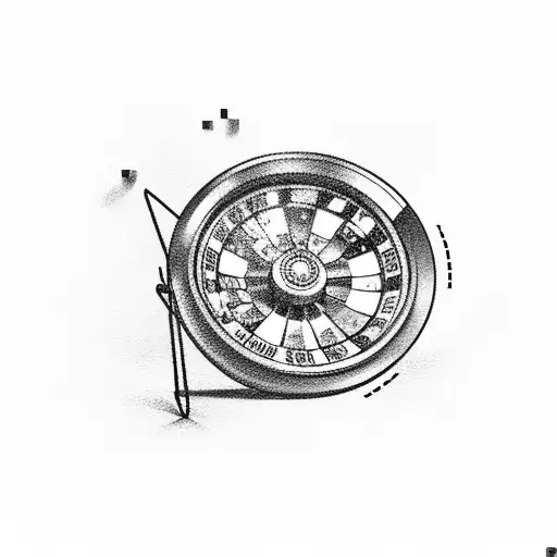 Prison Bars With A Roulette Wheel Keyhole