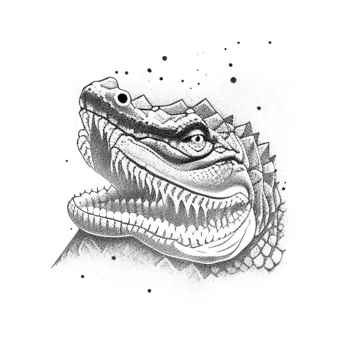 A Crocodile Playing A Sport
