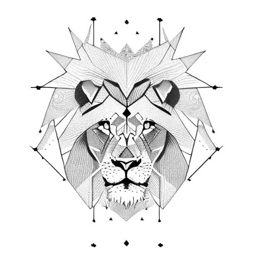 Lion In A Triangle