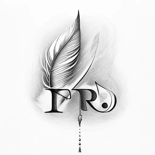 Feather With Inverted Name Inside