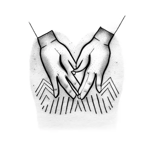 Two Different Hands Touching Each Other With The Pointer Finger