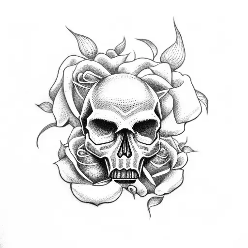 Skull And Roses