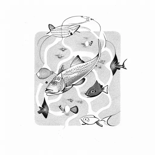 Pisces Constellation With Fish On Both Ends