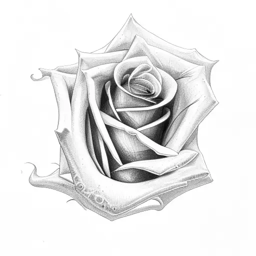 Rose With Stem In Cursive Writing Saying Brynlee