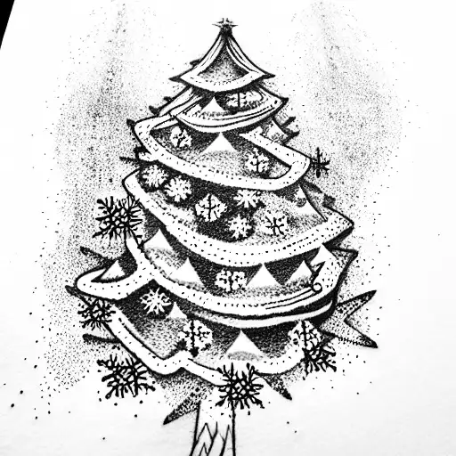 Skier Fell Into A Christmas Tree