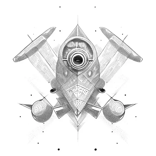 Airplane With Wave Heart