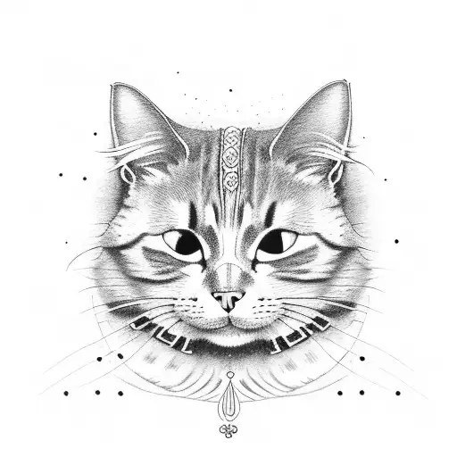 Animated Cat With Weed Print Fur