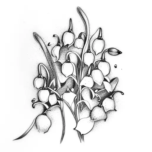 Lily Of The Valley And Snowdrop Bouquet