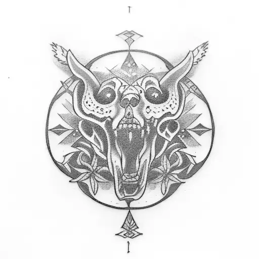 A Tattoo Of Enzo's Name In A Gothic Font With Intricate Designs