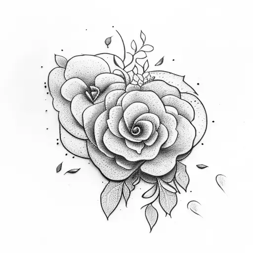 Dove With Infinty Sign With Hydrangeas