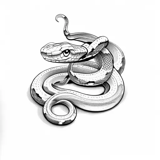 Snake Gaurding A Stack Of Books And Flowers Surrounding It