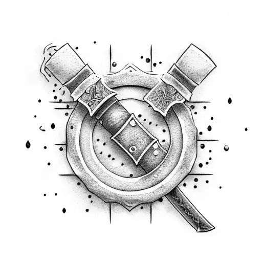 Sword With Shower Sponge And Soap