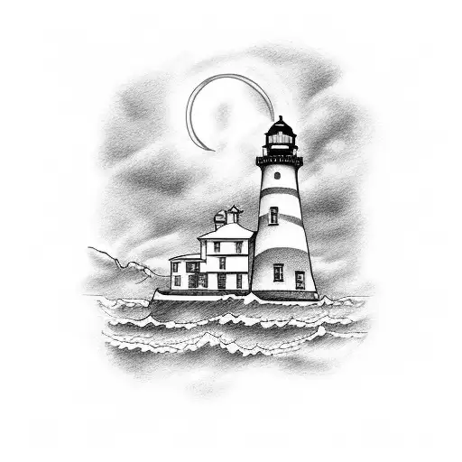 Lighthouse With Anchor In Ecuador