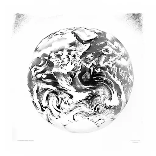 Earth As An Eyeball With The Moon As The Iris