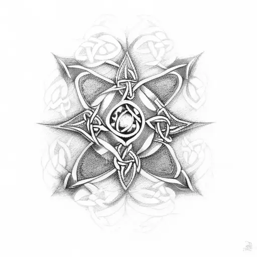 Celtic Fantasy Dreamy Mystic Triquerta