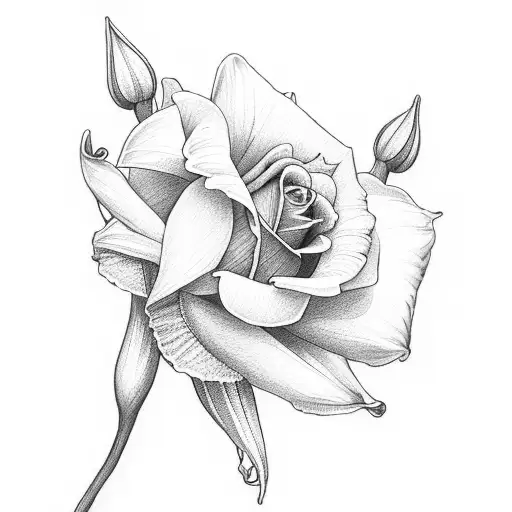 A Rose And A Daffodil And A Lily Of The Valley And A Violet