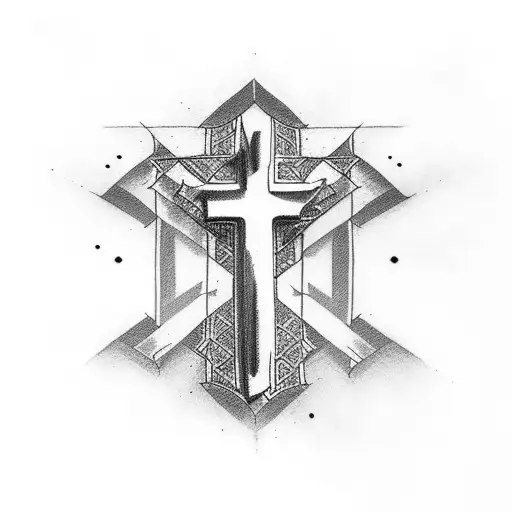 Christian Cross With Qoute