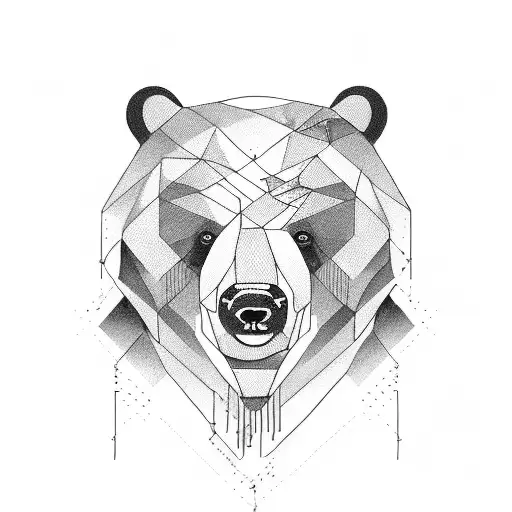 Bear Stock Market Related Agressive And For Right Thigh