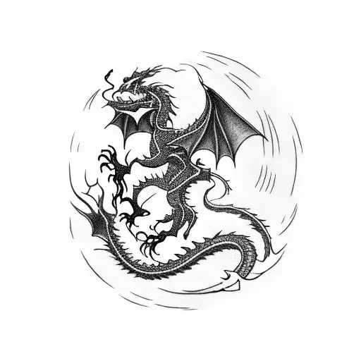 A Video Game Controller Morphing Into A Dragon With Japanese-inspired Patterns