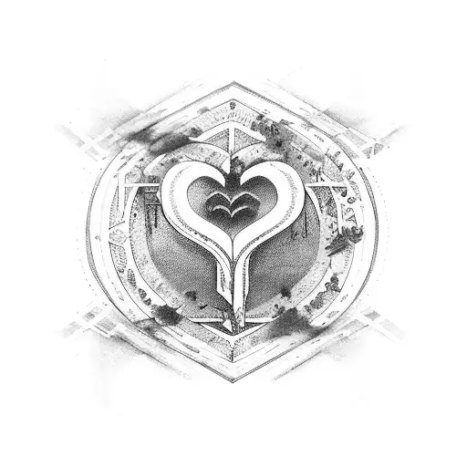 Roman Numerials Counting Up To Six Mixed With Crossed Out Human Hearts