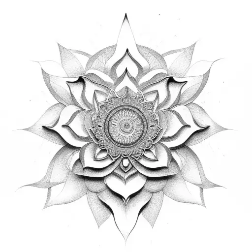 Lotus Flower That Holds Pocket Watch Arange Roman Numberic Numbers In Spiral Order
