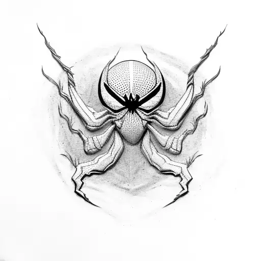Venom Spiderman Black Trival