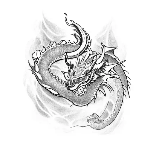 Dragon Lotus Forearm Sleeve