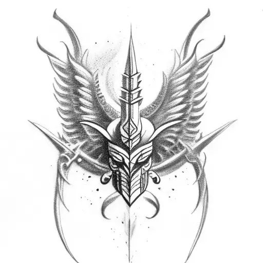 I Have A Tattoo Of Trishul With Wings And Need To Cover That