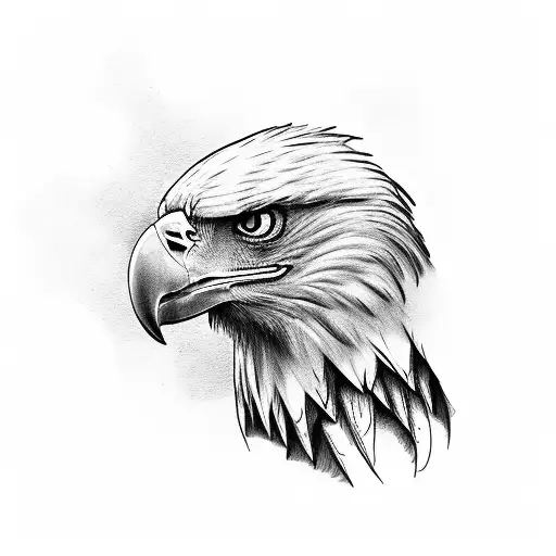 Eagle Pulling Away Skin Showing Biomechanics