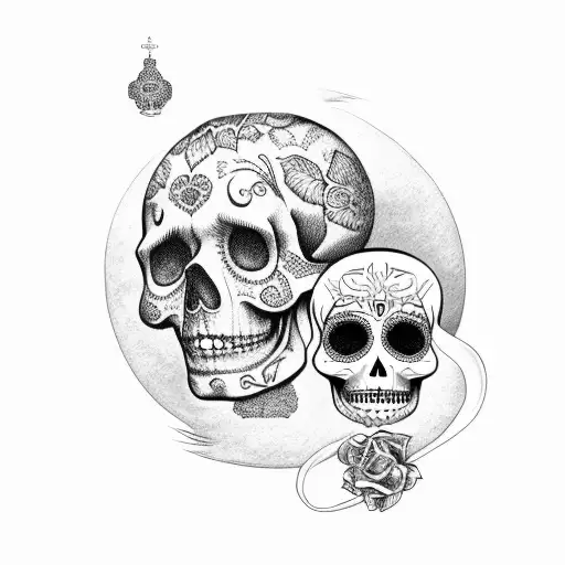 Sugar Skull Santa Muerta