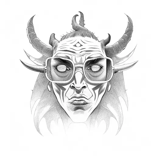 A Demon Wearing Glasses