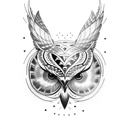 Owl With Custom Maori