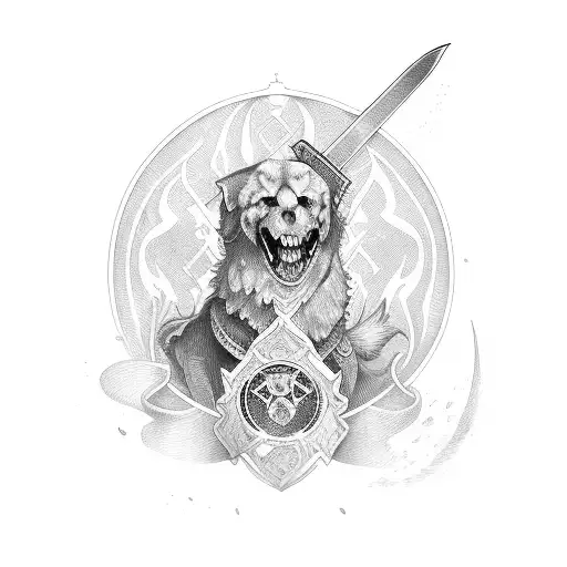 Byrne Family Motto And Sword