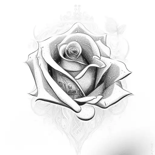 Rose With Disney Characters