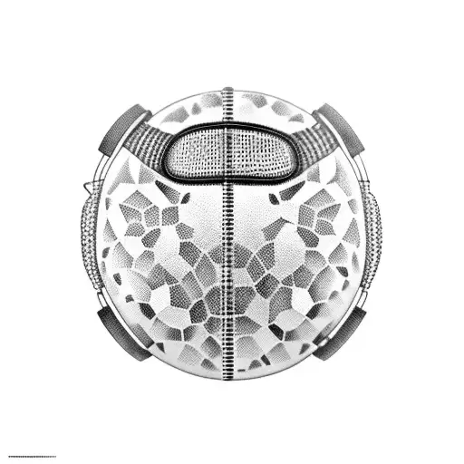 A Graffiti-style Football With Headphones