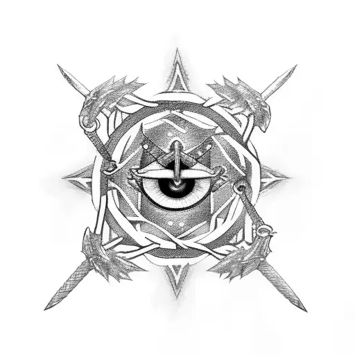 Sword Sharingan Crows Chains