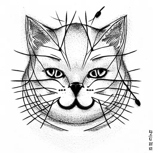 Cat With A Ball Of Thread