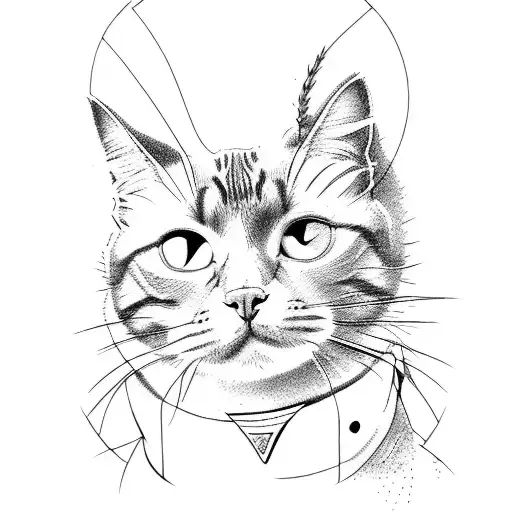 Cat In Hawaiian Shirt