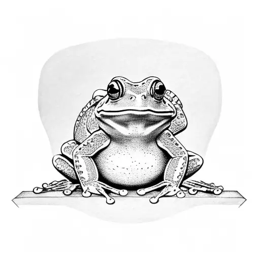 Frog Sitting On A Chair