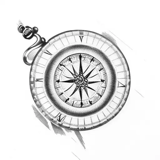 Pocket Watch Compass Gear
