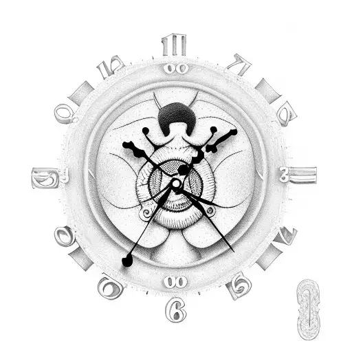 Baseball Stitching Forming Clock Hands