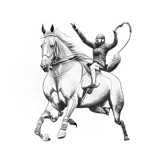 Animal Silhouettes Riding Motorcycles At Sunset